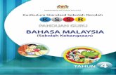 KEMENTERIAN PELAJARAN MALAYSIA · PDF fileiii A. BAHAGIAN 1 PENGENALAN BUKU PANDUAN GURU 1. Pendahuluan 3 2. Tunjang Kurikulum Standard Bahasa Malaysia Sekolah Rendah 4 3. Matlamat