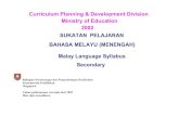 Sukatan pelajaran Bahasa melayu (Menengah): Malay · PDF file1 Para pelajar diberikan pendidikan menengah selama 4-5 tahun ... (rancangan pengajaran) bagi Kursus ... (menyimpan maklumat