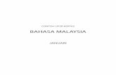 BAHASA MALAYSIA - · PDF fileBAHAGIAN B : Karangan umum Setiap satu isi mesti ada huraian dan dinyatakan contoh. Tuliskan isi penting, huraian dan contoh dalam satu perenggan sekurang-kurangnya