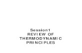 Session1 REVIEW OF THERMODYNAMIC PRINCIPLES · PDF fileHukum ke-nol Termodinamika “Bila dua benda masing-masing ada dalam keadaan kesetimbangan termik dengan benda yang ketiga (menunjukkan