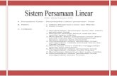 Sistem Persamaan Linear Dan Matriks - ... · PDF fileSecara umum suatu sistem sebarang dari m persamaan linear dengan n variabel ... Matriks jumlahan dari dua ... Sistem persamaan