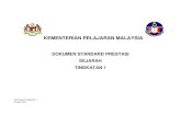 DOKUMEN STANDARD PRESTASI SEJARAH · PDF fileOM 3 Menghuraikan ciri-ciri kemasyarakatan dan kebudayaan Malaysia serta mengamalkannya dalam ... Menjelaskan kegiatan ekonomi kerajaan