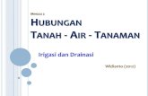 MINGGU 2 HUBUNGAN TANAH - AIR - TANAMANsugeng.lecture.ub.ac.id/files/2012/10/2.-HTAT.pdf · Bisa menghitung jumlah air yang ada dalam tanah 5. ... • Laju Infiltrasi • Faktor yang