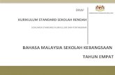BAHASA MALAYSIA SEKOLAH KEBANGSAAN TAHUN · PDF fileSTANDARD KURIKULUM BAHASA MALAYSIA SEKOLAH RENDAH SK TAHUN 4 v RUKUN NEGARA BAHAWASANYA negara kita Malaysia mendukung cita erat