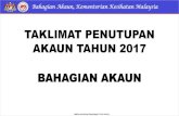 TAKLIMAT PENUTUPAN AKAUN TAHUN 2017account.moh.gov.my/v4/upload/Slide_Nov_2017/Terimaan_Panjar_dan... · Bahagian Akaun, Kementerian Kesihatan Malaysia Healthy Accounting Passionately