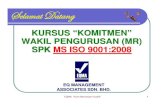 KURSUS KESEDARAN KUALITI ISO 9001 : · PDF fileBahasa : Bahasa Malaysia. Metodologi : Ceramah, interaksi, latihan & “kajian kes ... Semua standard yang diisu perlu dikaji semula