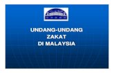UNDANG -UNDANG ZAKAT DI MALAYSIA · PDF fileLatar Belakang Sudah diamalkan ratusan tahun yg lalu di Malaysia. Terengganu negeri pertama kawal kutipan zakat melalui MAJLIS di bwh kawalan