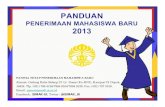 PANITIA TETAP PENERIMAAN MAHASISWA BARUsimak.ui.ac.id/wp-content/uploads/files/Panduan_PMB_2013_versi... · PMDK/PPKB - SPMB - - Sistem Penerimaan Mahasiswa Baru ... secara konsisten