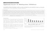 Typhoid Fever in Malaysian Children - e-mjm.org · PDF fileTYPHOID FEVER IN MALAYSIAN CHILDREN Results Table I Epidemiological Data of 102 children, with Bacteriologically Confirmed