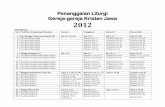 Penanggalan Liturgi Gereja-gereja Kristen Jawa 2012gkj.or.id/files/peribadatan/liturgi/2012_draf lengkap_Penanggalan... · Tgl Peristiwa Liturgi yang Dirayakan Bacaan I Tanggapan