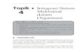 Topik Integrasi Sistem 4 Maklumat dalam Organisasioumvle.oum.edu.my/oumvle_upload/blockmain/CBMS4303/33416... · Sistem maklumat berperanan sebagai alatan utama untuk bersaing Topik
