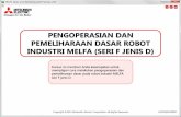 · PDF fileMELFA Basic and Maintenance(FD Series) [ND Tu.uan Kursus Pendahuluan Kursus ini menargetkan pengguna pemula robot industri MELFA MITSUBISHI dan menjelaskan