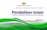 KEMENTERIAN PENDIDIKAN MALAYSIA - sksab1.com PENDIDIKAN ISLAM KSSR Tahun 1 … · teks dalam tulisan jawi. Kesepaduan antara tujuh bidang utama dalam Pendidikan Islam diharapkan dapat