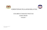 DOKUMEN STANDARD PRESTASI - · PDF fileDSP Dunia Muzik Tahun 1 ... “Pendidikan di Malaysia adalah satu usaha ... Mengenal pasti warna ton suara manusia daripada muzik yang didengar.