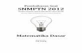 Pembahasan Soal SNMPTN 2012 - pahoa.  · PDF fileBimbel SBMPTN 2013 Matematika Dasar by Pak Anang ( ) Halaman 1 Kumpulan SMART SOLUTION dan TRIK SUPERKILAT Pembahasan Soal