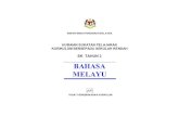 HURAIAN SUKATAN PELAJARAN KURIKULUM · PDF filePendidikan di Malaysia ialah suatu usaha ... dan jasmani, berdasarkan kepercayaan dan ... Huraian Sukatan Pelajaran Bahasa Melayu Tingkatan