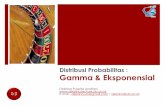 Distribusi Probabilitas : Gamma & Eksponensialdebrina.lecture.ub.ac.id/files/2015/07/5c-Distribusi-Gamma-dan... · Distribusi Gamma (1) ! Definisi 1 : Distribusi Gamma adalah distribusi