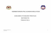 KEMENTERIAN PELAJARAN MALAYSIA · PDF filedsp matematiktingkatan 1 15 mac 2012 1 . kementerian pelajaran malaysia dokumen standard prestasi matematik . tingkatan 1