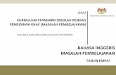 KEMENTERIAN PENDIDIKAN MALAYSIA KURIKULUM · PDF filedraf . dokumen standard kurikulum dan pentaksiran . kurikulum standard sekolah rendah pendidikan khas (masalah pembelajaran) bahasa