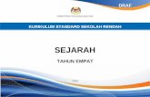 SEJARAH -   · PDF filekementerian pelajaran malaysia kurikulum standard sekolah rendah sejarah tahun empat 2013 draf