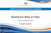 BAHASA MALAYSIA - · PDF fileSTANDARD KURIKULUM BAHASA MALAYSIA SEKOLAH RENDAH SK TAHUN 4 1 ... daripada pelbagai bahan ... terdapat dalam pelbagai bahan; xii. membaca pelbagai bahan
