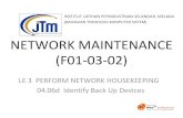 NETWORK MAINTENANCE (F01-03-02) - AHM ILPS | · PDF fileelektrik) 3) Virus Infection (Jangkitan Virus) 4) Natural Disaster (Bencana Semulajadi) ... Kertas Penerangan, Network Maintenance,
