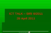 ICT TALK – SIRI 6/2011 29 April  · PDF fileICT TALK – SIRI 6/2011 29 April 2011. Kandungan ... dan kelajuan litar