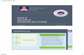 ISLAM & HUBUNGAN ETNIK - Maruwiah Ahmat · PDF filedari perspektif Islam dalam proses perpaduan di Malaysia ... wujud prasangka perkauman yang boleh membawa kepada perasaan tidak