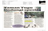 Headline Taman Tugu lindungi spesies MediaTitle Utusan ... · PDF filetropika dan Malaysia sebagai ... Keunikan ini sudah tentu akan menjadi tarikan utama pelancong di Kuala Lumpur