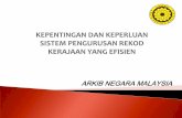 ARKIB NEGARA MALAYSIA - anm.gov.my · PDF fileword, power point, ... Pemuliharaan rekod 29