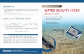 WQI Software RIVER CLASSIFICATION WATER QUALITY INDEX Brochure (New).pdf · GO Systemelektronik ISA Spectrometer YSI Mutliparameter Sonde • Ammoniacal Nitrogen(NH 3-N) • pH •