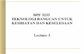 BPF 3233 TEKNOLOGI BANGUAN UNTUK …author.uthm.edu.my/uthm/www/content/lessons/916/LN 3.ppt...BERSEPADU BERSAMA JURUTERA STRUKTUR, MEKANIKAL, ELEKTRIKAL, KESIHATAN & AWAM; JUGA BERSAMA