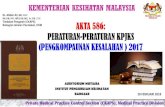 KEMENTERIAN KESIHATAN MALAYSIA - …jknselangor.moh.gov.my/documents/pdf/2018/info/akta586.pdf · CLASSIFICATION OF LAWS IN MALAYSIA Civil law ... The Atomic Energy Licensing Act