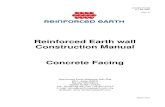 Reinforced Earth wallreinforcedearth.com.my/new/download/construction_manual.pdf · COVER PAGE CT-PE-W02 Rev: 5 Reinforced Earth wall Construction Manual Concrete Facing Reinforced