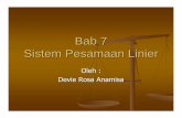 Bab 7 Sistem Pesamaan Linier - Devierosaa's Blog | Just ... Persamaan Linier Eliminasi Gauss Menjadikan persamaan linier yang terdiri dari beberapa bilangan yang tidak diketahui menjadi