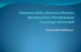 Nota Kuliah BBM3202 - vodppl.upm.edu.myvodppl.upm.edu.my/uploads/docs/11. Sebutan Baku Bahasa Melayu.pdf · bahasa kebangsaan; ” Pendahuluan ... bentuk ayat dalam bahasa Melayu
