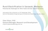Rural Electrification in Sarawak, Malaysia - Eclareon · PDF fileRural Electrification in Sarawak, Malaysia: ... (community solar/microhydro) •RPSS –Rural Power Supply Scheme ...