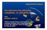PELABUHAN-PELABUHAN KOMERSIL DI MALAYSIA - …mima.gov.my/mima/wp-content/uploads/LKIM Talk (20 Feb 06).pdf · di Hotel Seri Malaysia, ... •Tapak untuk pembangunan industri. ...