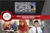 ISI KANDUNGAN - usim.edu.my STAM.pdf2 SYARAT AM KEMASUKAN BAGI LEPASAN STAM SESI AKADEMIK 2013/2014 Lulus Sijil Pelajaran Malaysia (SPM)/Setaraf dengan mendapat …