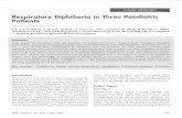 Respiratory Diphtheria in Three Paediatric Patients · Diphtheria in Three Paediatric J K F Lee*MRCP, S Huda*, ... supraglottis and vocal cords were normal. He ... population movement