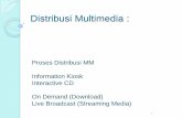 Distribusi Multimedia - Ilmu adalah Sahabat Setia · Konsep Dasar Stream Media Streaming menawarkan pendekatan baru untuk file multimedia di Internet User tidak perlu menunggu sampai