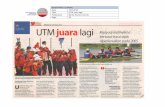 NEWSPAPER CLIPPING Date 19.8.2010 Title UTM … Clippings/2010/UTM...Mohamed Noor dan Ketua EN dengan kerjasama TNB dan Persatuan Kayak Malaysia itu disertai 13 pasukan institut penga-