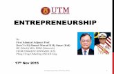 ENTREPRENEURSHIP - Faculty of Mechanical Engineeringarahim/skmm1922 Entrepreneurship Presentation … · Syed Mokhtar • Tan Sri Syed Mokhtar Shah bin Syed Nor Al-Bukhary merupakan