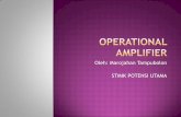 Oleh: Marojahan Tampubolon STMIK POTENSI UTAMA · Nama operational op-amp adalah disebabkan penggunaan pertama sekali op amp untuk operasi matematika seperti ... Op-amp ideal memiliki