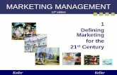 MARKETING MANAGEMENT - file.upi.edufile.upi.edu/Direktori/FPIPS/PRODI._MANAJ._PEMASARAN_WISATA/... · Kotler Keller. 1-2 What is Marketing? Pemasaran adalah suatu fungsi organisasi