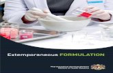 Extemporaneous FORMULATION - Kami Sedia Membantu · Extemporaneous Formulation, ... CHECKLIST 2: HANDLING OF ... Simpan pada suhu bilik Apabila perlu Setiap ____ jam Drug’s Name