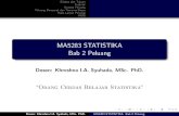 MA5283 STATISTIKA Bab 2 Peluang - …personal.fmipa.itb.ac.id/khreshna/files/2011/02/Bab-2-Stat1.pdf · Konsep Peluang Peluang Bersyarat dan Teorema Bayes Topik Lanjut Peluang KUIS