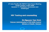 HIV Testing and counseling Dr.Nguyen Van Kinh - UNICEF · HIV Testing and counseling Dr.Nguyen Van Kinh Vietnam Administration of HIV/AIDS Control Ministry of Health, Vietnam. ...