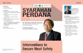 Interventions to Ensure Meat Safety file- Lagu Pemimpin Agroteknologi • Bacaan doa ... carcass side at the end of the dressing line could rapidly inactivates bacteria on the surface