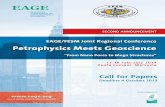 EAGE/FESM Joint Regional Conference Petrophysics … Second Announc… · “Petrophysics meets Geoscience ... pants in order to foster an interactive setting. Short Courses Rock